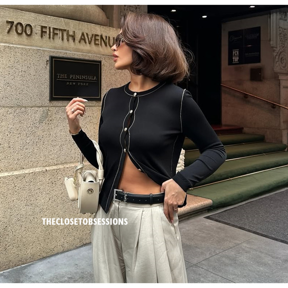 ZARA Knit Cardigan NWT - Picture 4 of 12